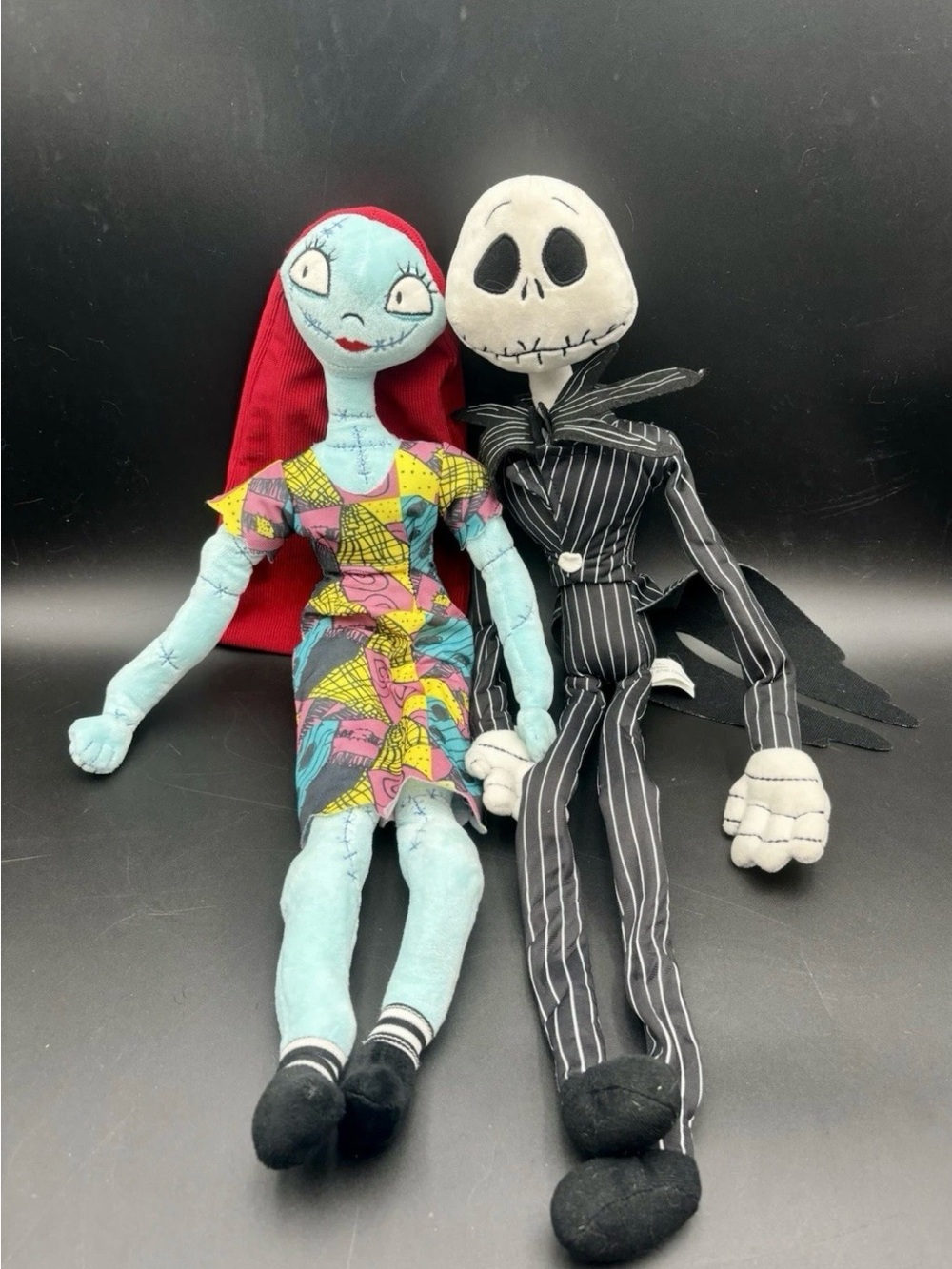 Jack Skellington with Sally Poseable Plush Pair 26" A Nightmare Before Christmas